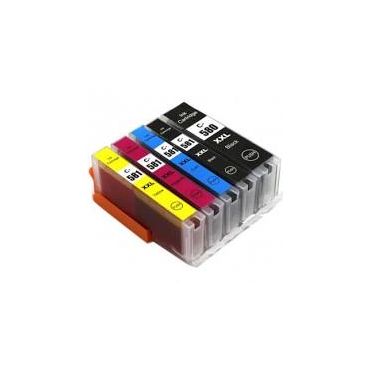 Compatible PGI/CLi 580/581 XXL High Capacity Cartridges Combo Pack - 5 Cartridges