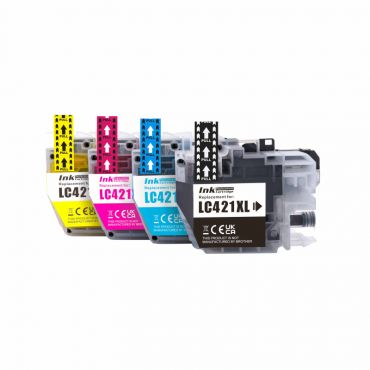 Compatible LC 421 High Capacity Cartridges Combo Pack - 4 Cartridges 