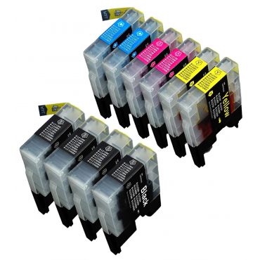 Compatible LC 1240 High Capacity Cartridges Combo Pack - 10 Cartridges